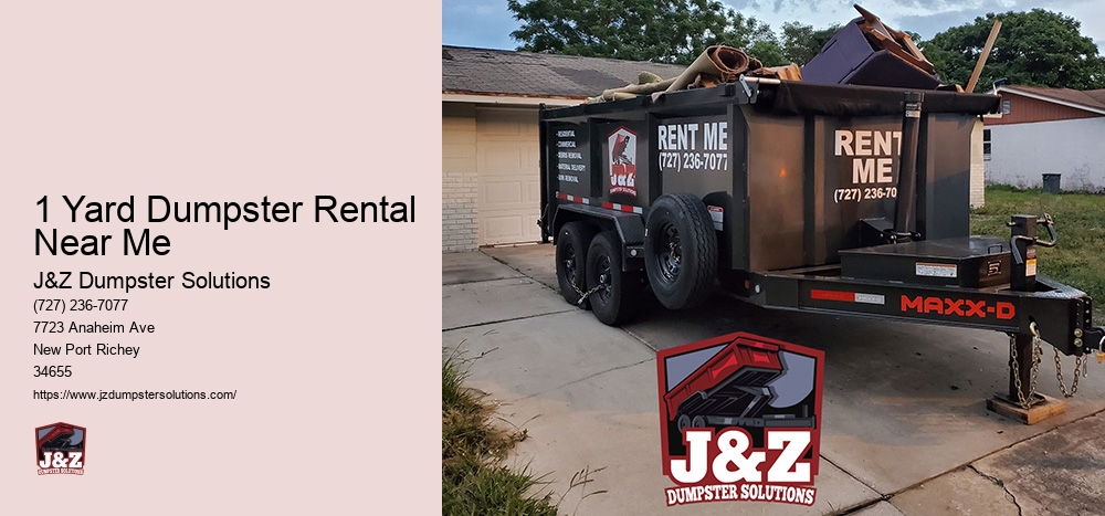 2 Yard Dumpster Service Near Me