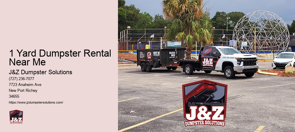 4 Yard Dumpster Service Near Me