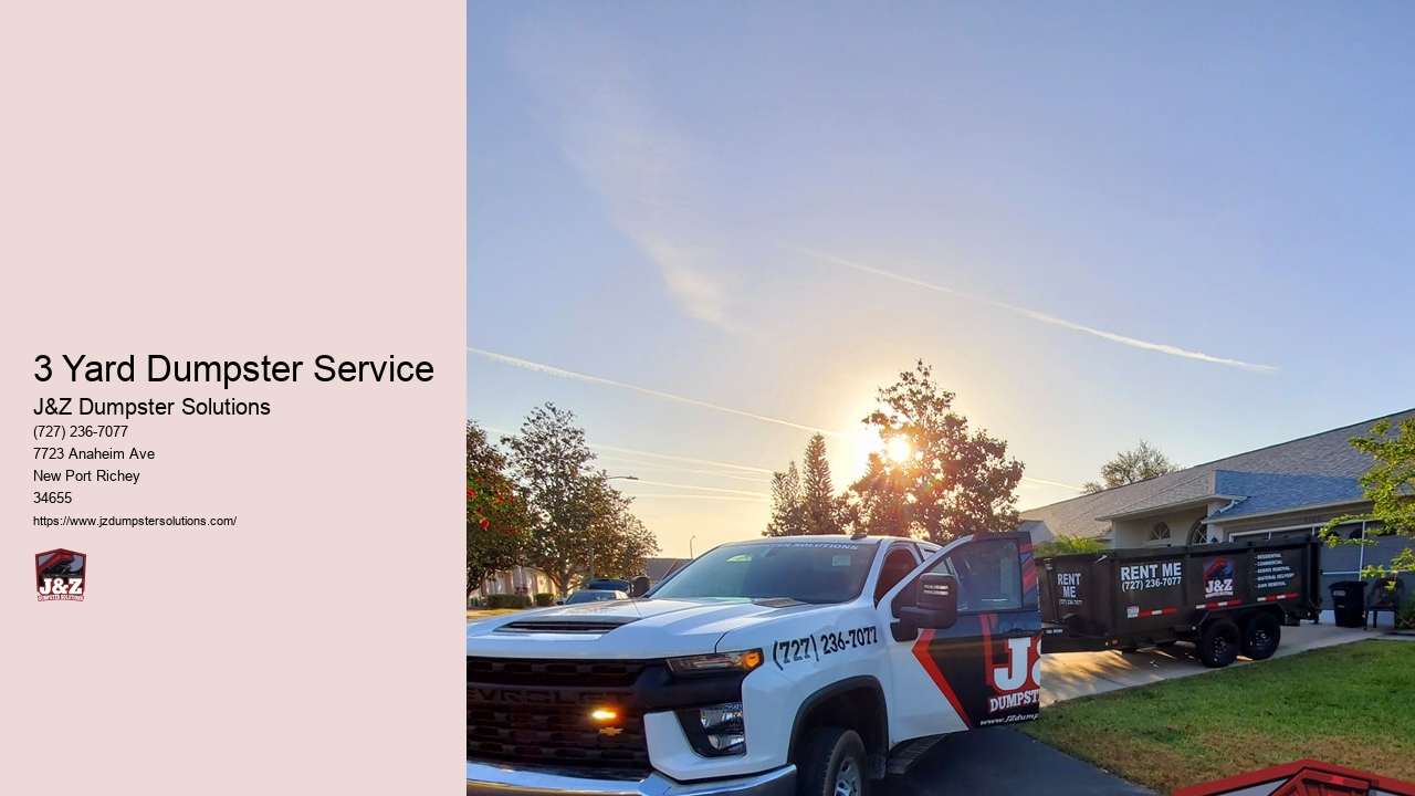 3 Yard Dumpster Service