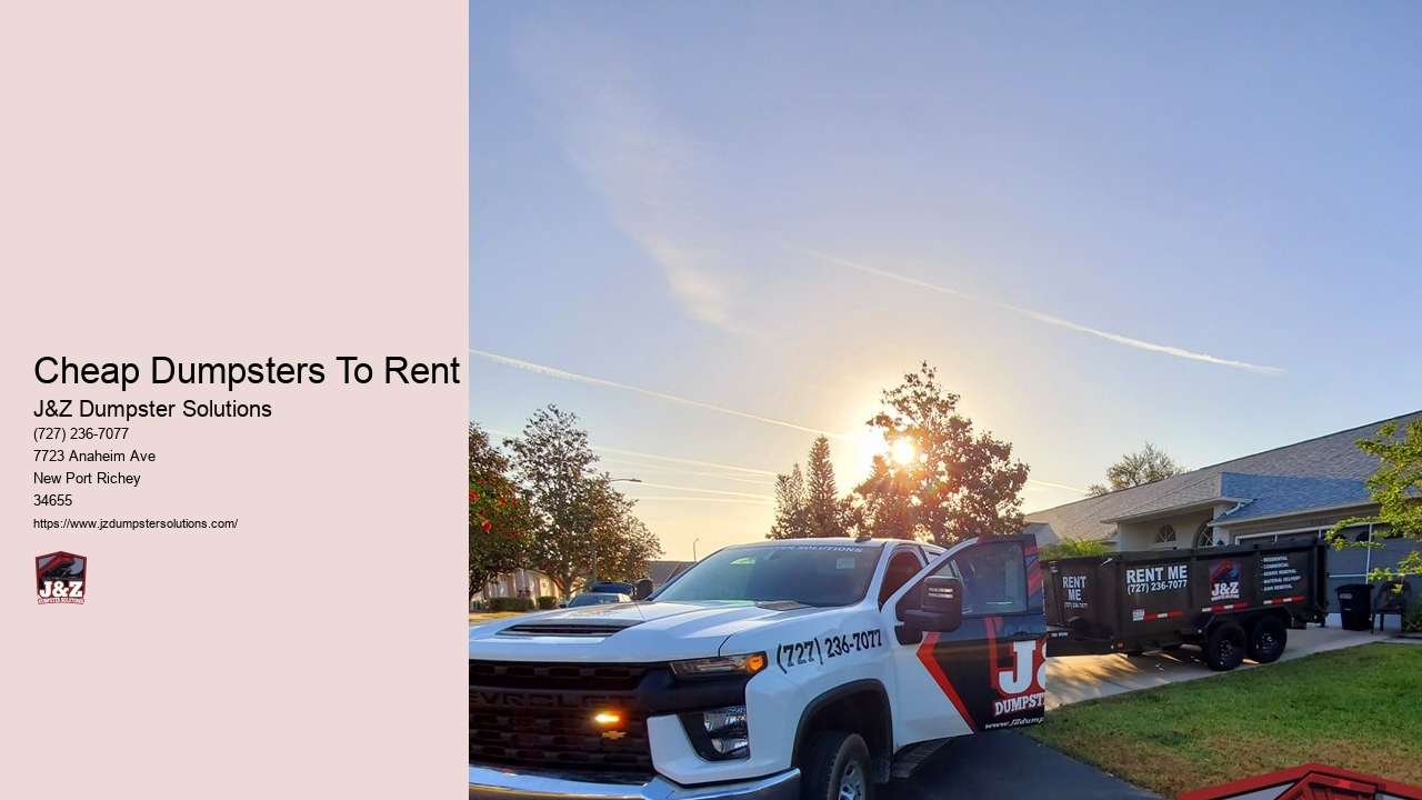 Cheap Dumpsters To Rent