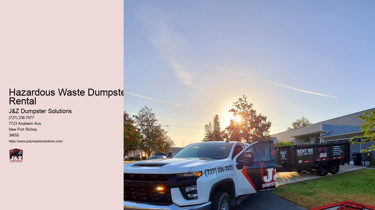 Hazardous Waste Dumpster Rental